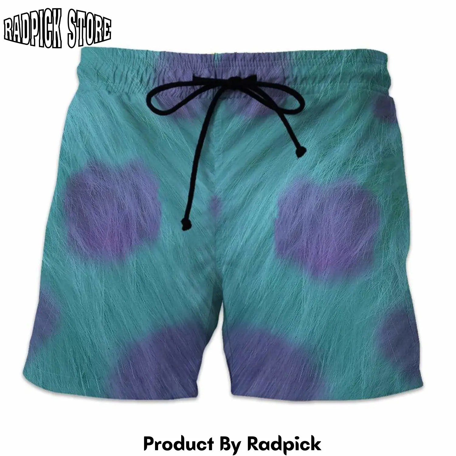 Radpick 3d custom beach shorts james monsters rp631620